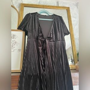 SOLD Black wrap tie dress